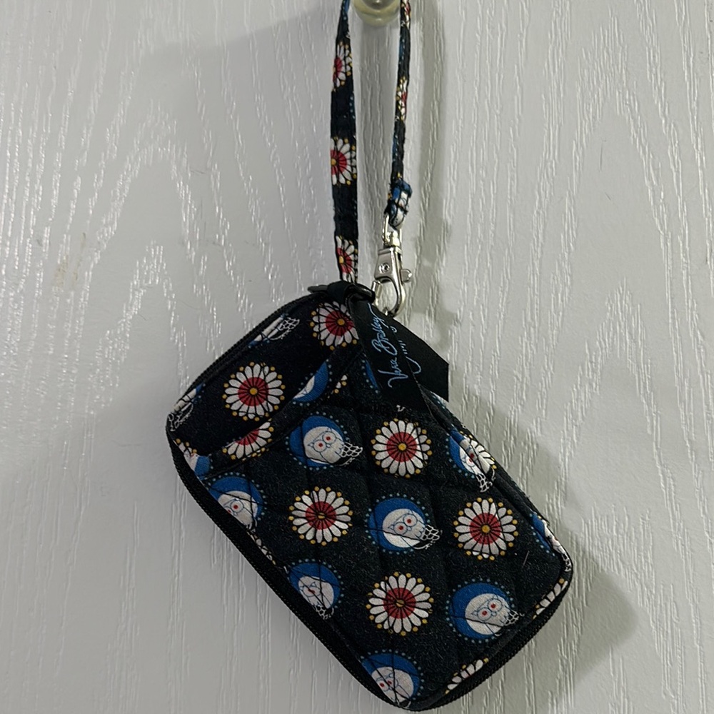 Vera Bradley Black and Blue Owl 🦉 Floral Clutch